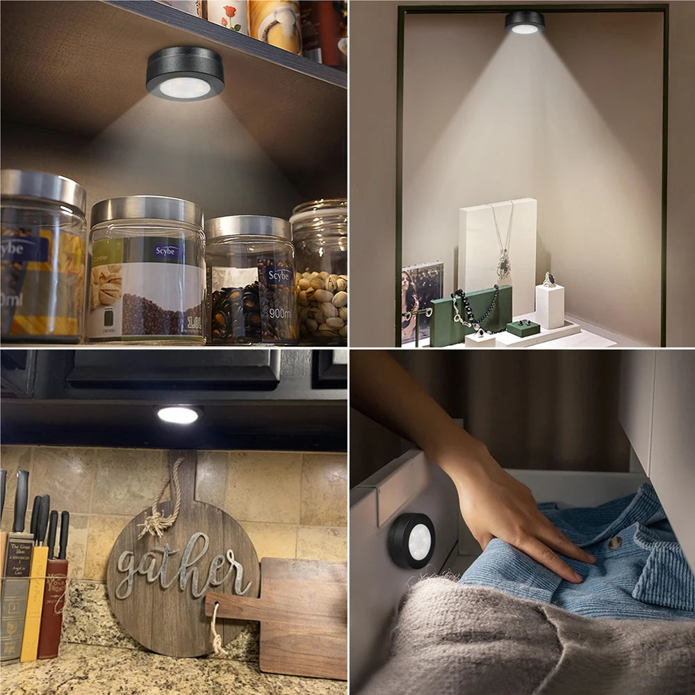 Nook Wireless Puck Lights with Remote