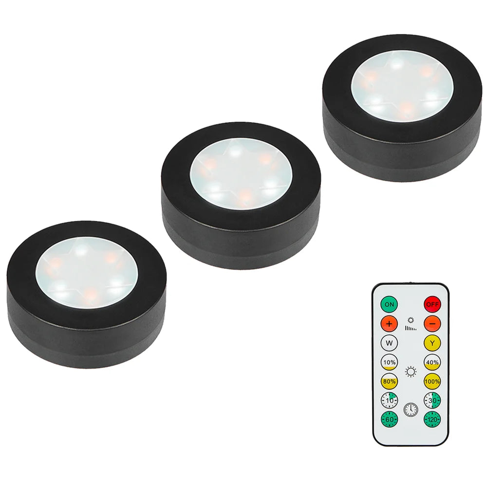 Nook Wireless Puck Lights with Remote
