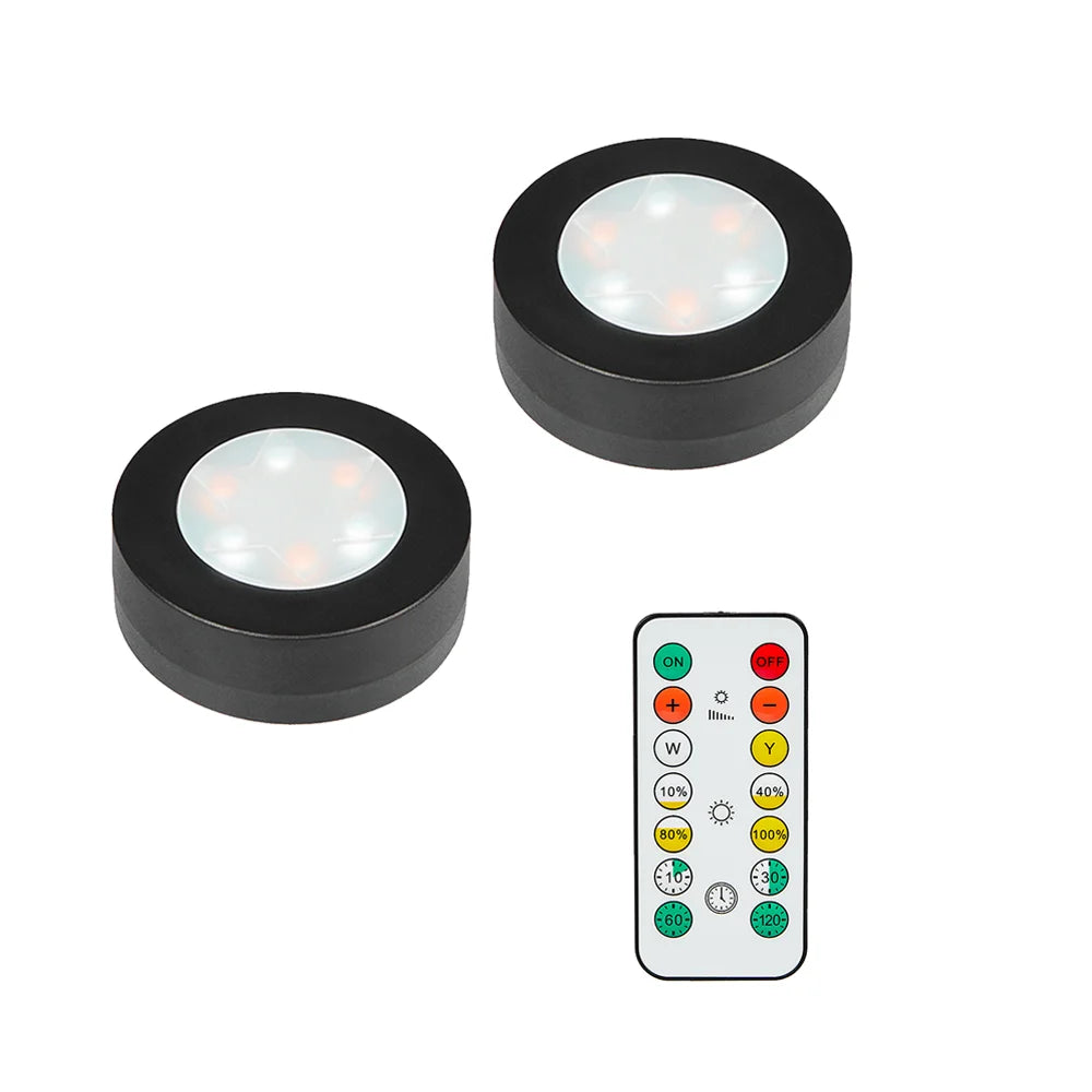 Nook Wireless Puck Lights with Remote