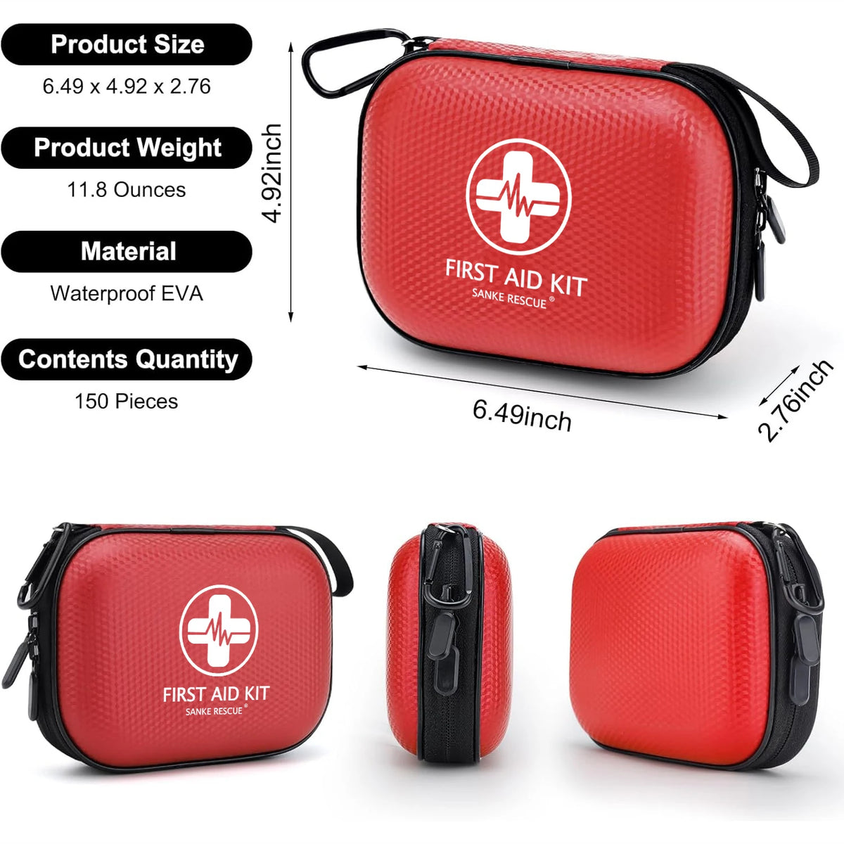 Medic Mini First Aid Kit, 150 Pieces