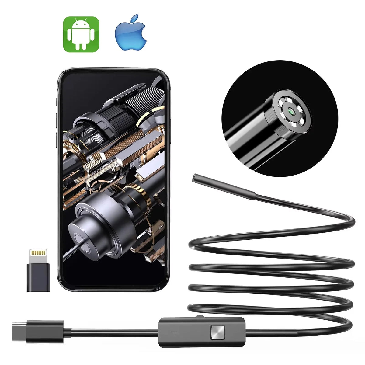 Lens Lite 3-in-1 Phone Inspection Camera