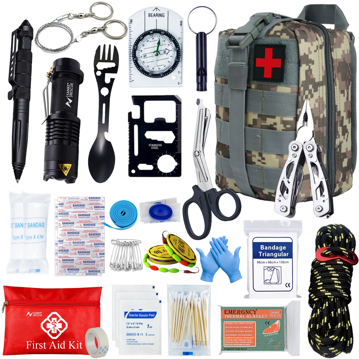 Ready 24-in-1 Survival & First Aid Kit