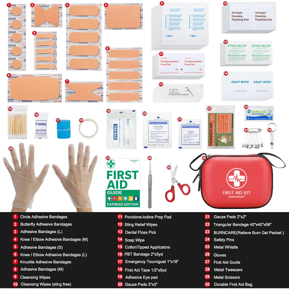 Medic Mini First Aid Kit, 150 Pieces