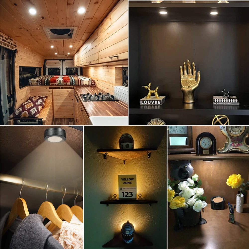 Nook Wireless Puck Lights with Remote