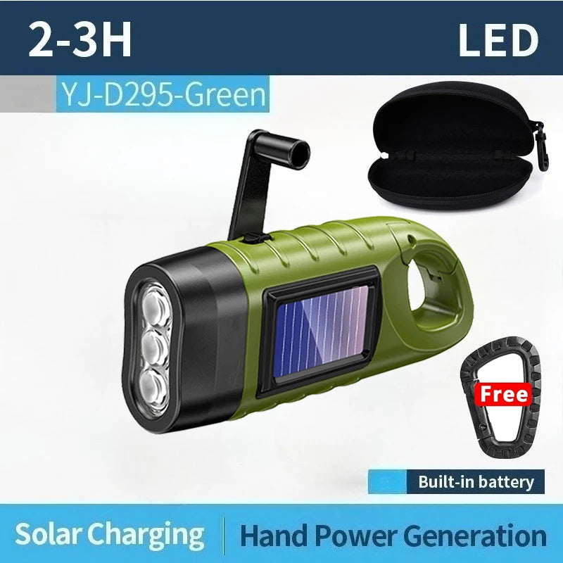 Dynamo Solar & Hand-Crank Flashlight