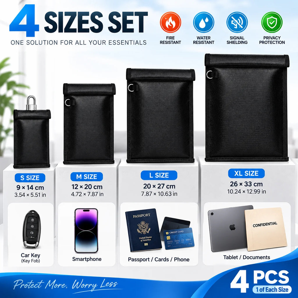 Vault Faraday Bag Set, 4 Sizes