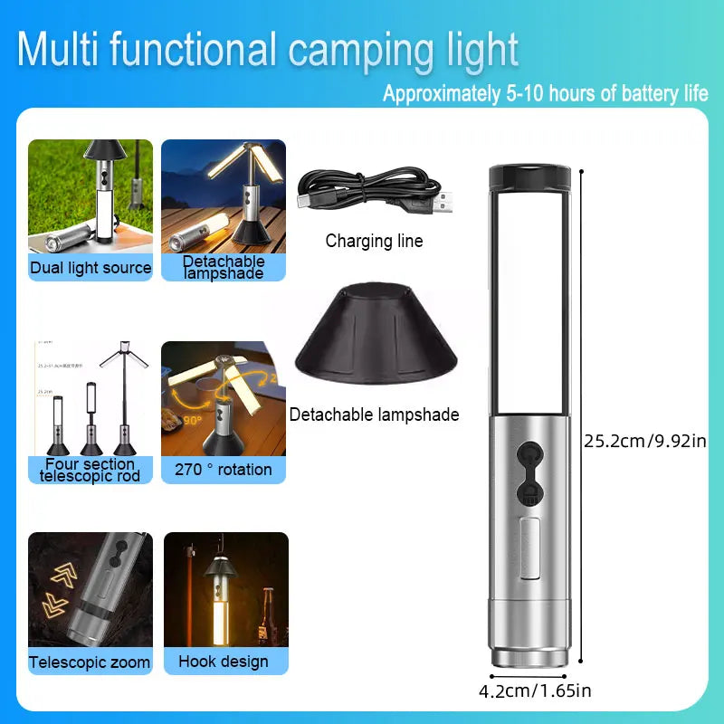 Mast Telescoping 2-in-1 Camp Lantern