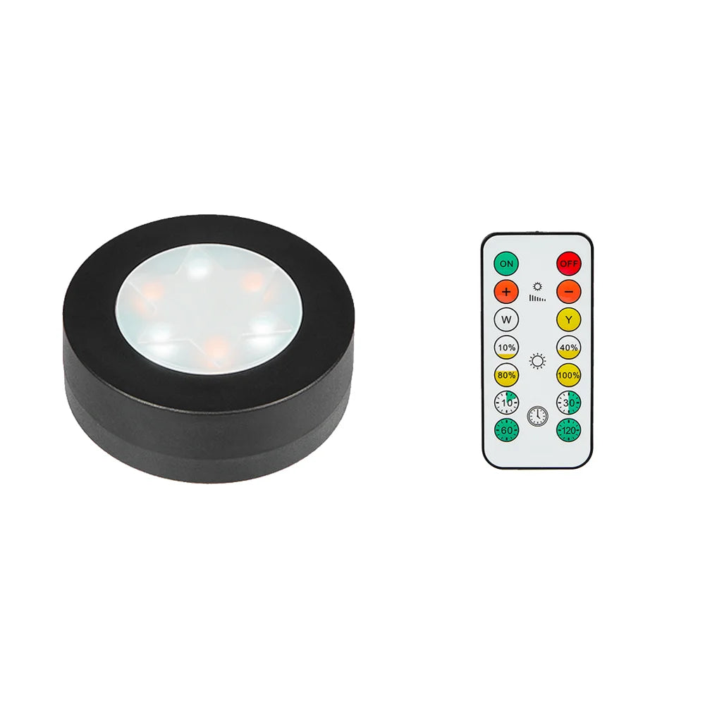 Nook Wireless Puck Lights with Remote