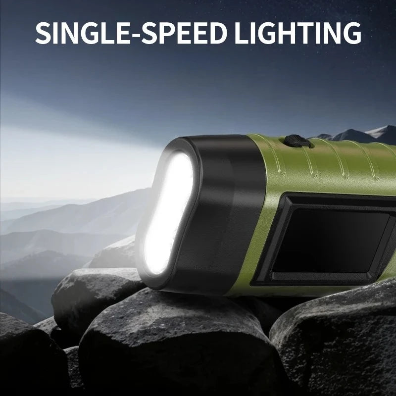 Dynamo Plus Crank Flashlight with Phone Charging