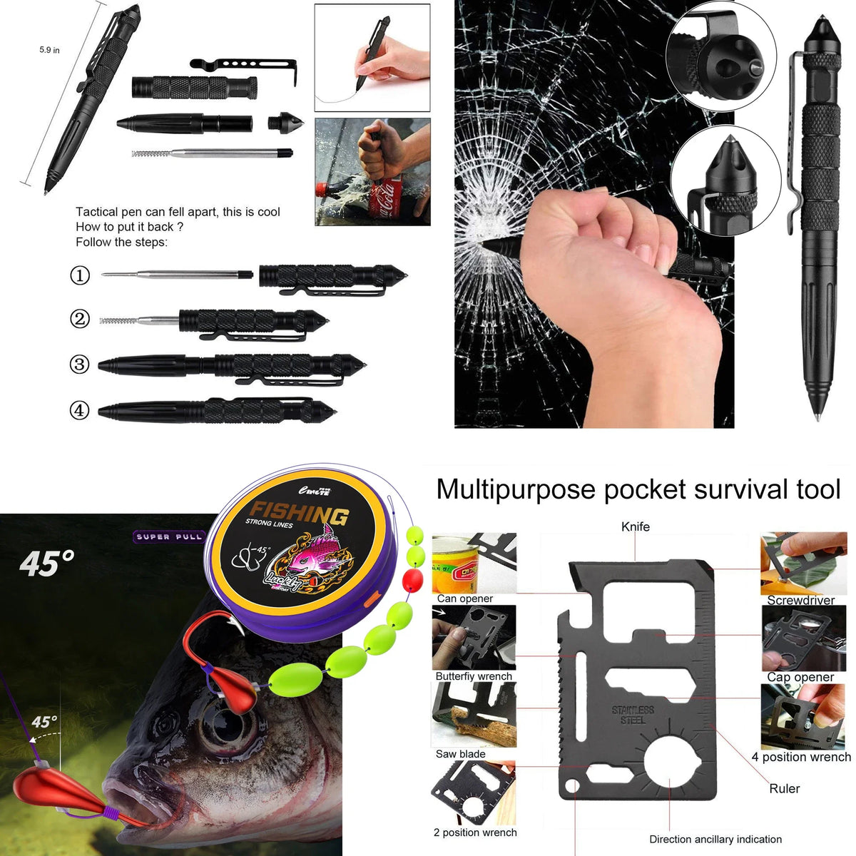 Ready 24-in-1 Survival & First Aid Kit