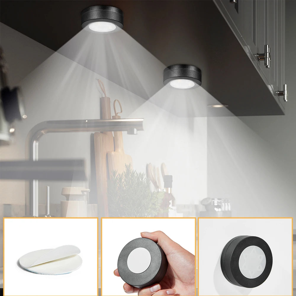 Nook Wireless Puck Lights with Remote