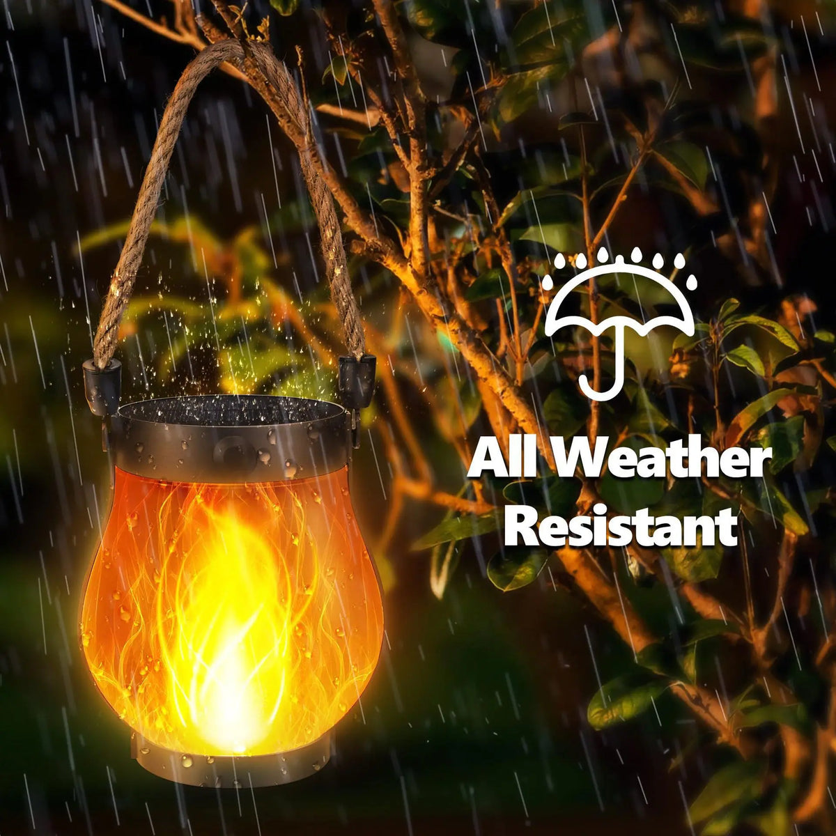 Hearth Solar Flame Lantern