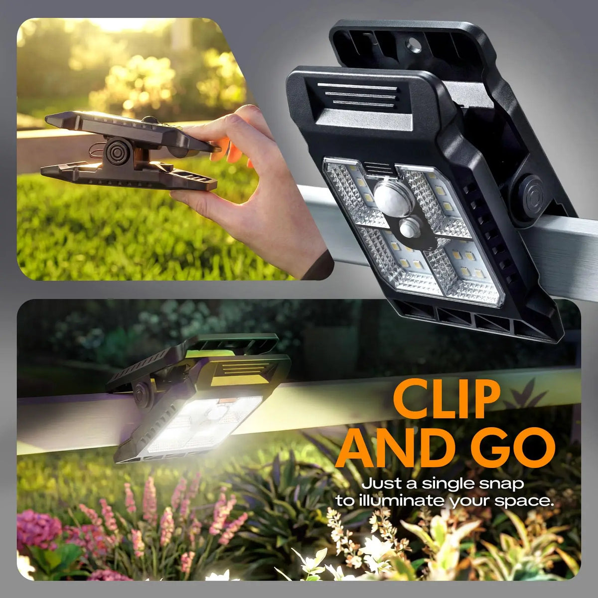 Perch Solar Clip-On Motion Light