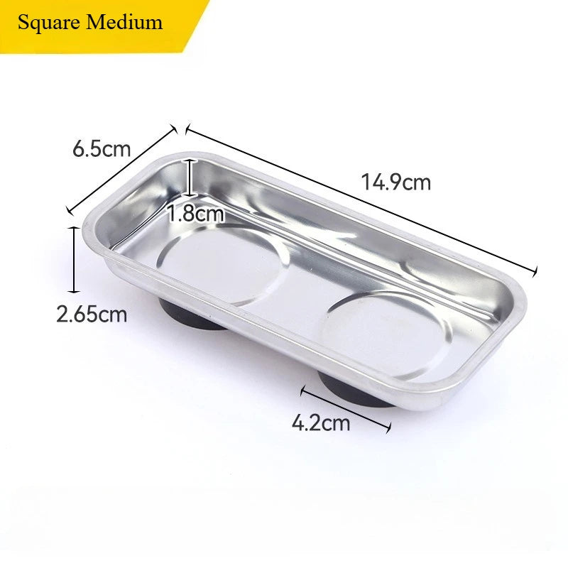 Catch Stainless Steel Magnetic Parts Tray