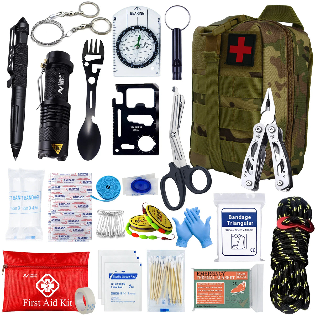 Ready 24-in-1 Survival & First Aid Kit