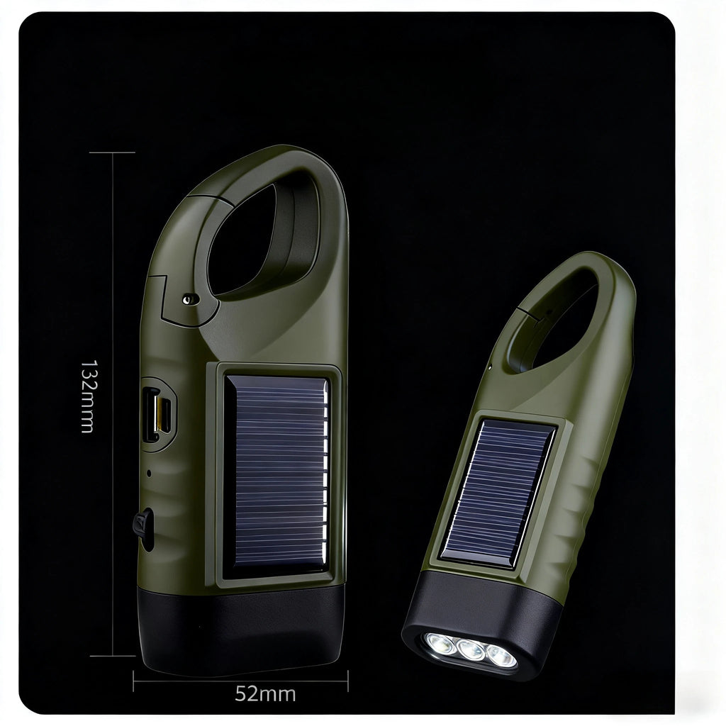Dynamo Plus Crank Flashlight with Phone Charging