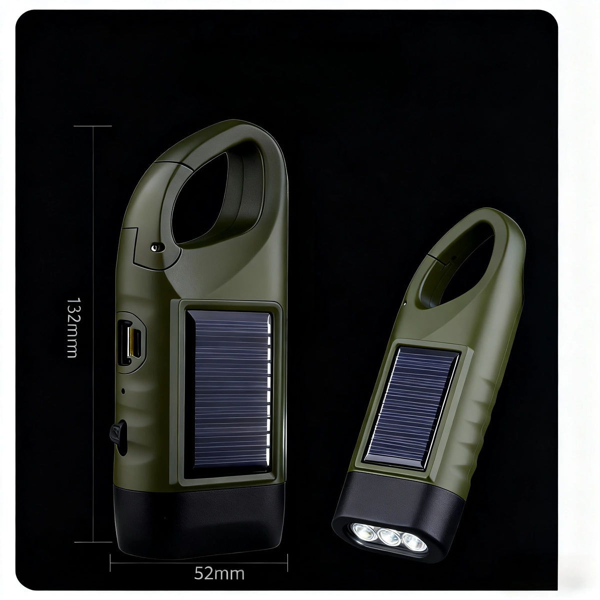 Dynamo Plus Crank Flashlight with Phone Charging