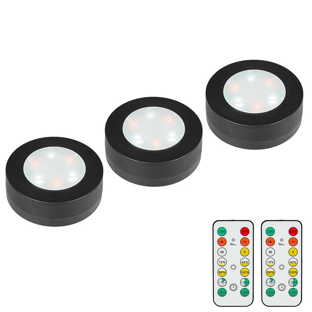 Nook Wireless Puck Lights with Remote
