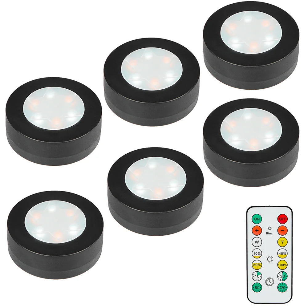 Nook Wireless Puck Lights with Remote