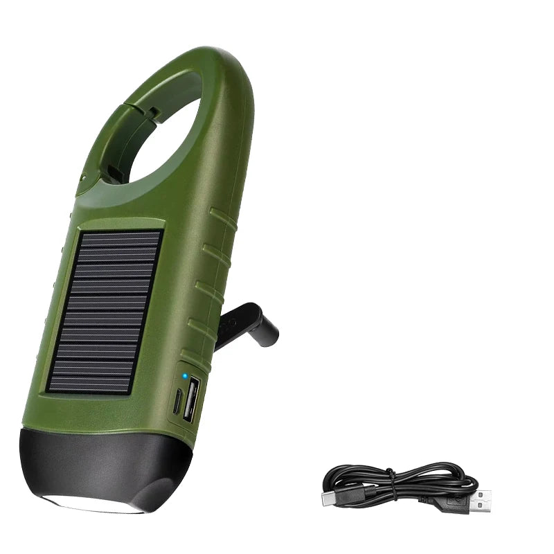 Dynamo Plus Crank Flashlight with Phone Charging