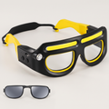 Warden Visor Pro LED headlamp safety glasses with spare tinted lens