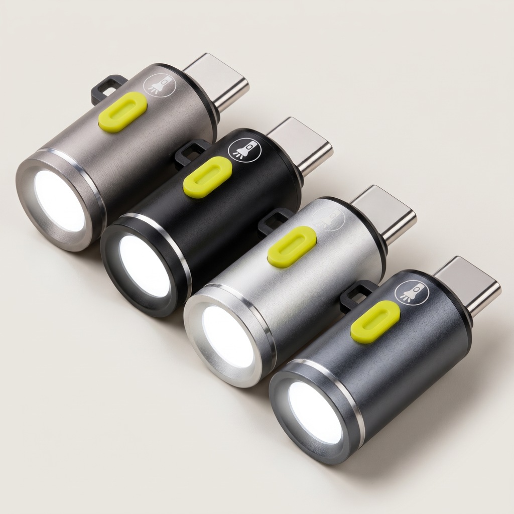 Warden Nano USB-C plug-in mini light in four finishes