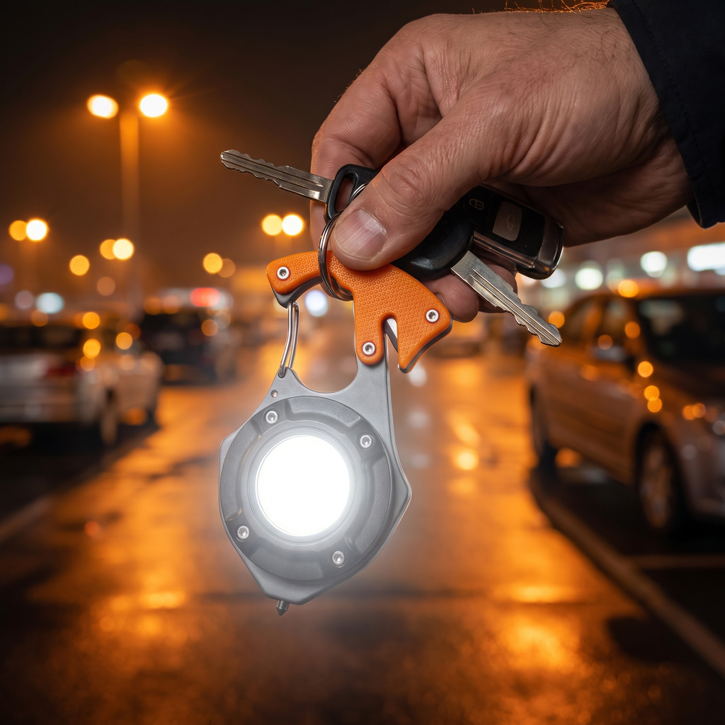 Sentinel keychain light on car keys