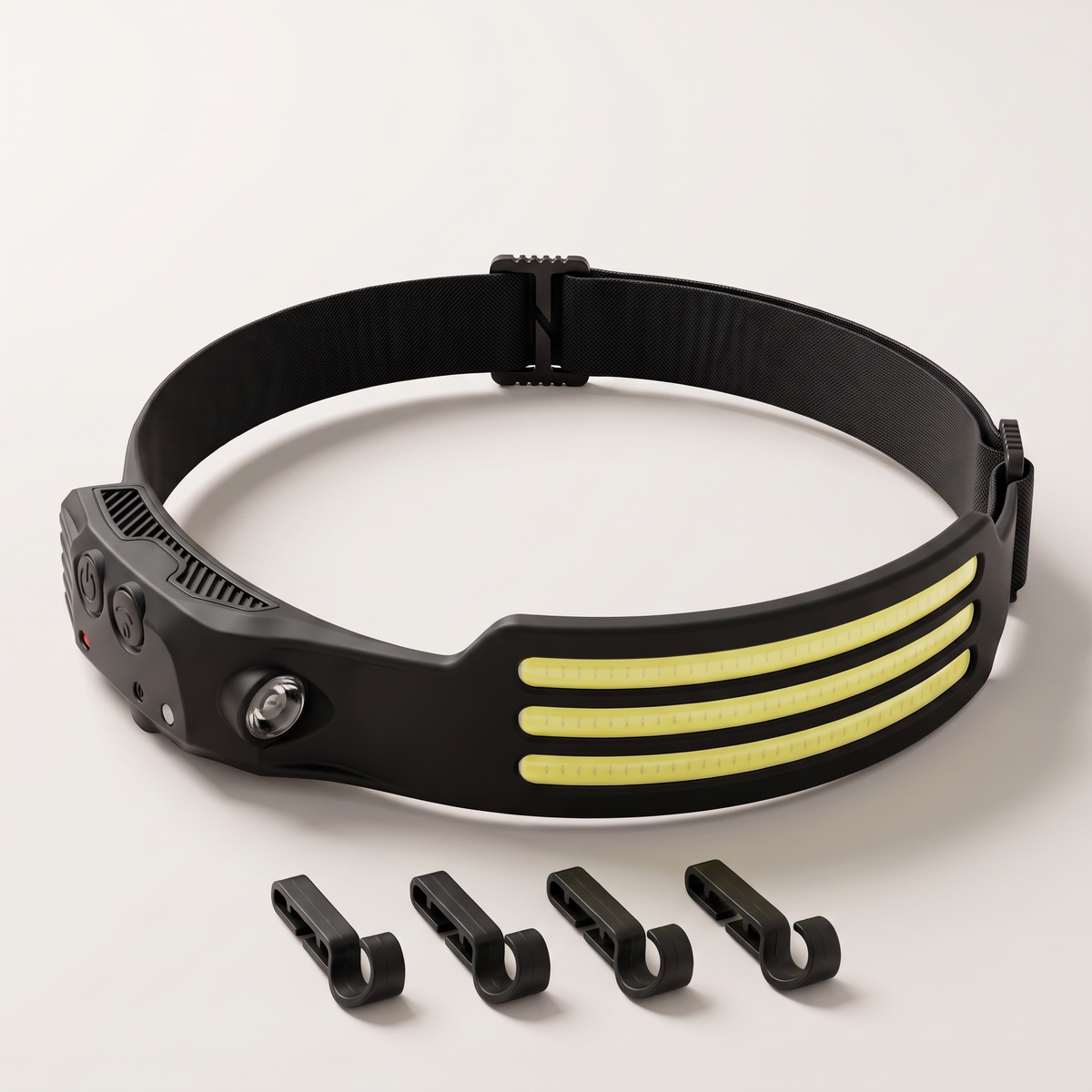 Halo 230 headlamp with 4 helmet clips