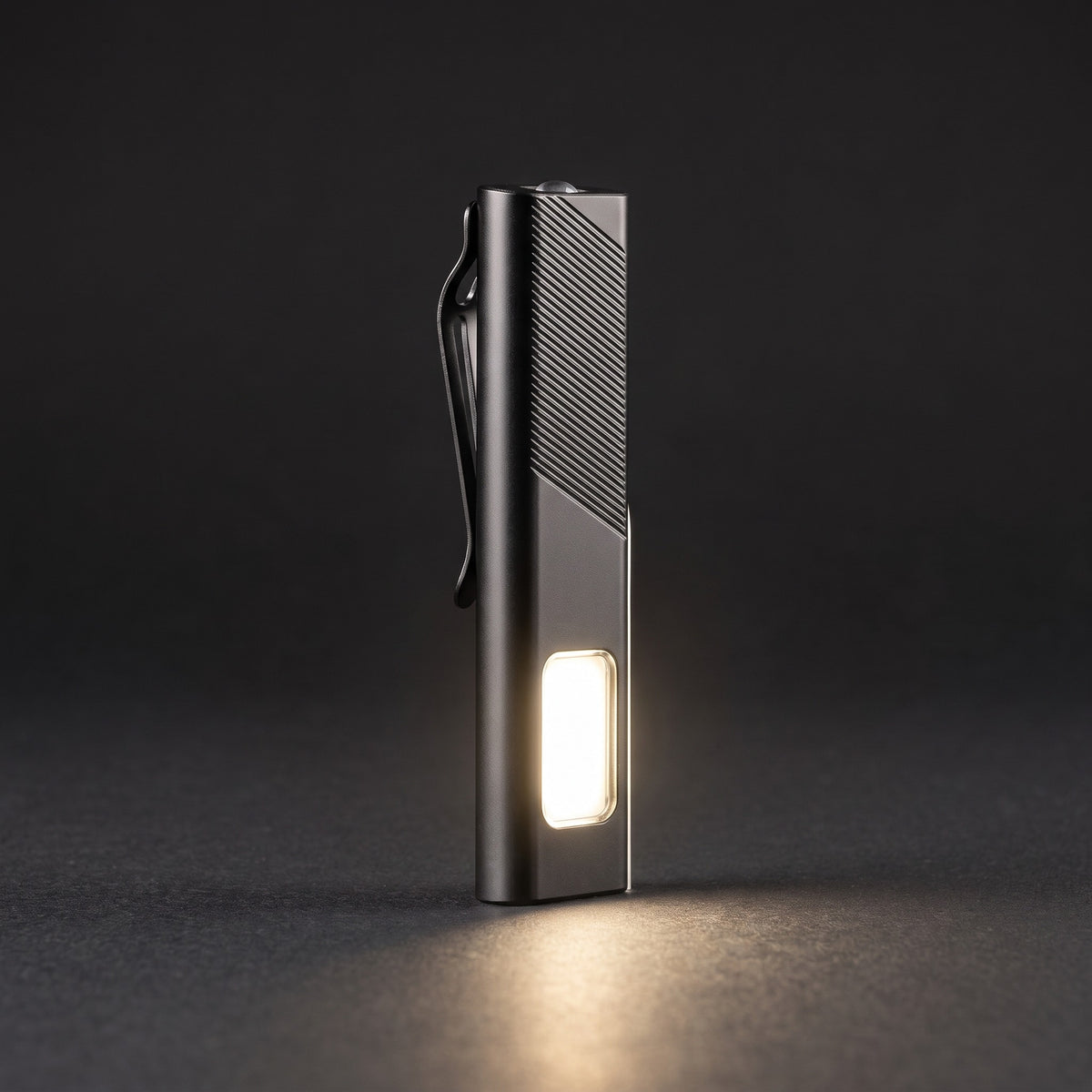 Slate ultra-thin EDC light switched on
